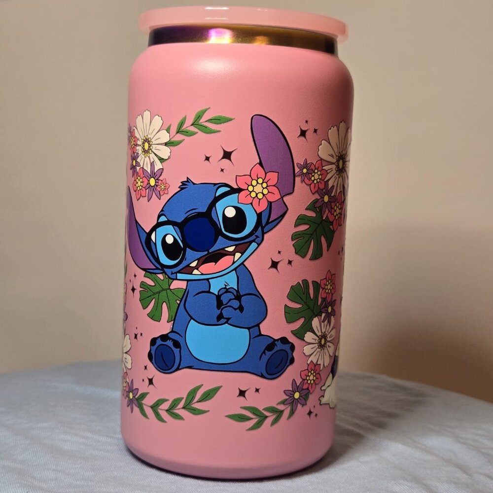 16 oz Stitch Metal Insulated Tumbler
